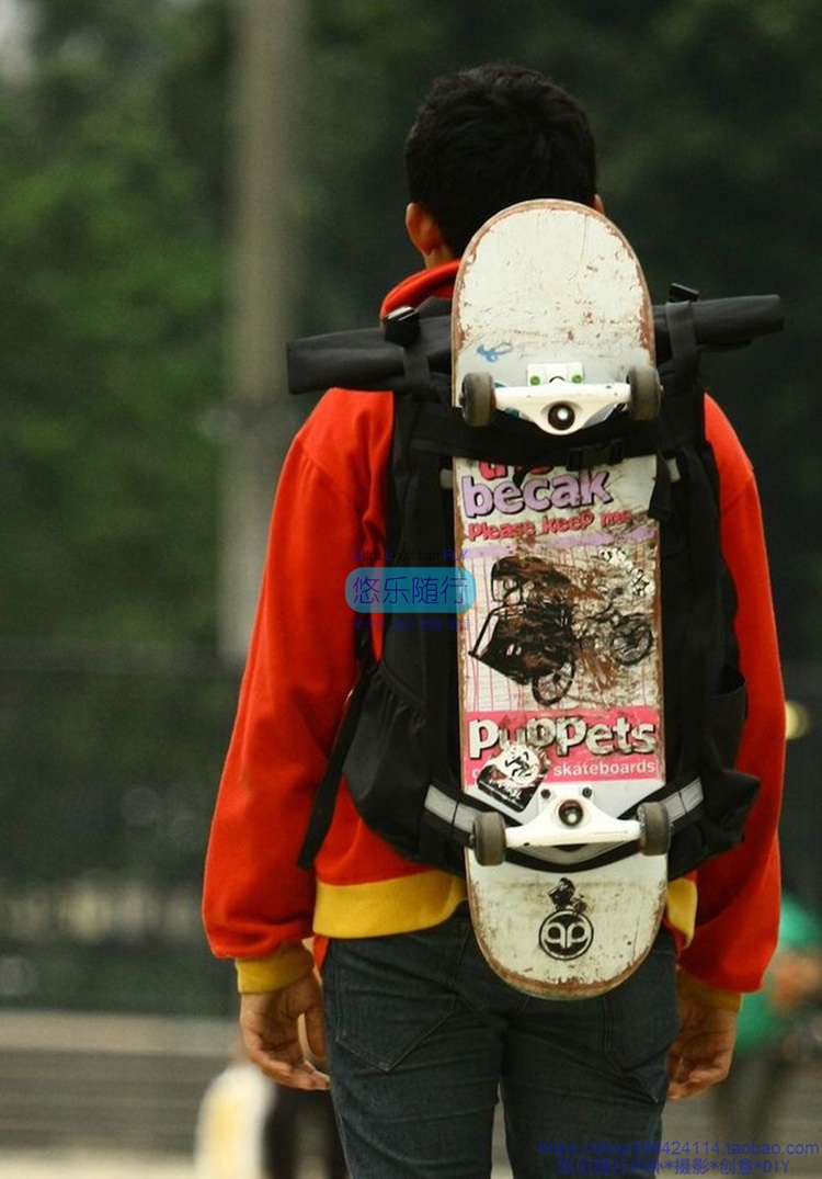 Drift Board Snowboard Fixing Strap Backpack Mount Strap Skateboard Strap Can be hung on any backpack
