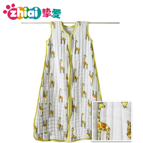 正品美国aden+anais棉背心睡袋 儿童防踢被 宝宝睡袋春秋加厚款