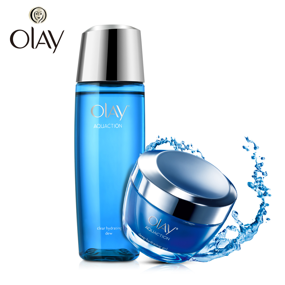 Olay玉兰油护肤品套装女 水漾动力爽肤水乳液 春季补水保湿化妆品