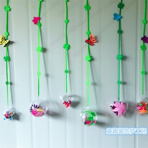 Kindergarten School hanging ornaments corridor creative shopping mall classroom decoration environment layout transparent flower ball in the air