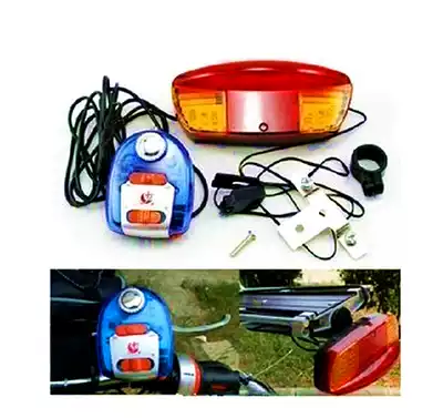 Star Range XC-604 Multifunctional Horn Steering Brake Tail Light Bicycle Turning Tail Light Shelf Tail Light