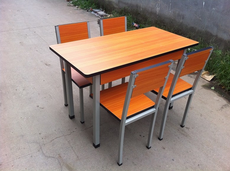 Snack milk tea chain restaurant dining hall KFC dining table and chair combination split 4-person fast food restaurant dining table