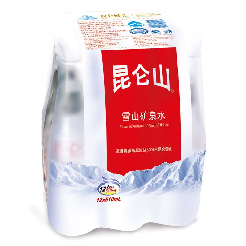 【苏宁易购】昆仑山天然雪山矿泉水510ml*12