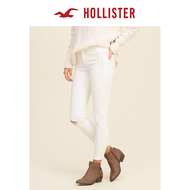 Hollister 高腰超紧身牛仔裤 女 102991