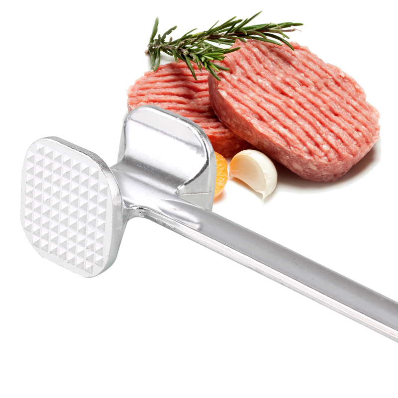 家用敲肉锤 牛排锤松肉锤锤肉排捶 中号250克双面猪排锤 铝合金