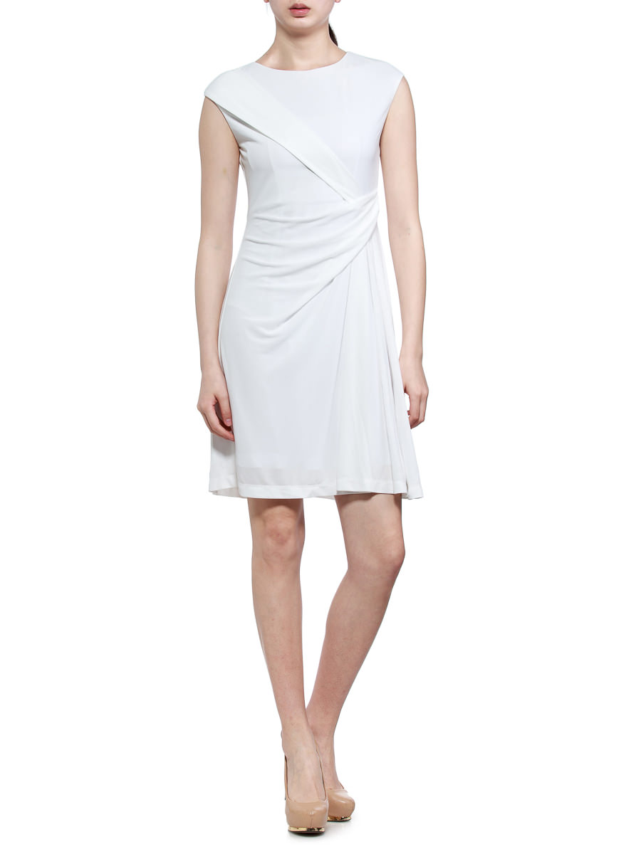 THEOPHILE 白色简约连衣裙