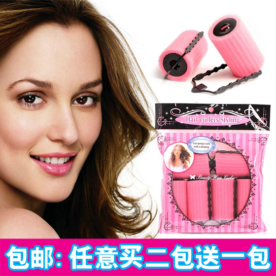 Hair-Friendly Pear Blossom Large Curl Sponge Hair Rollers Sleep Curlers Bangs Magic Curling Iron Hair Styling Tool