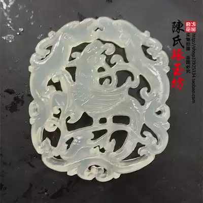 Jade Parrot Dengzhi Jade Peiyu Pendant Neck Accessories Ancient style Hanfu waist with pendant DIY handmade accessories