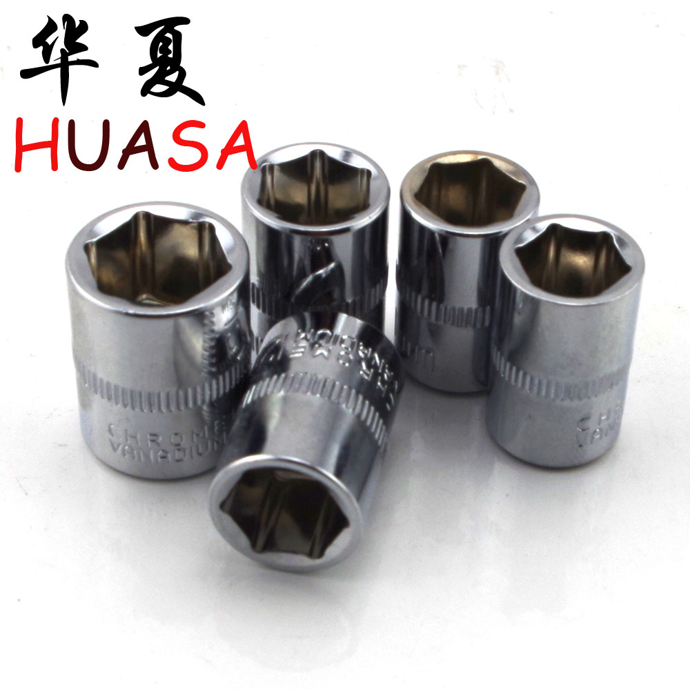 1 4 inch 6 3mm Series 6-14mm Hexagonal sleeve head CR-V mirror 1 4 inch sleeve wrench sleeve wrench pentagold tool