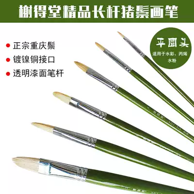 Eyutang 515 Bristle High Oil Painting Pen 6 Bags Flat Round Watercolor Pen Brush for Sale