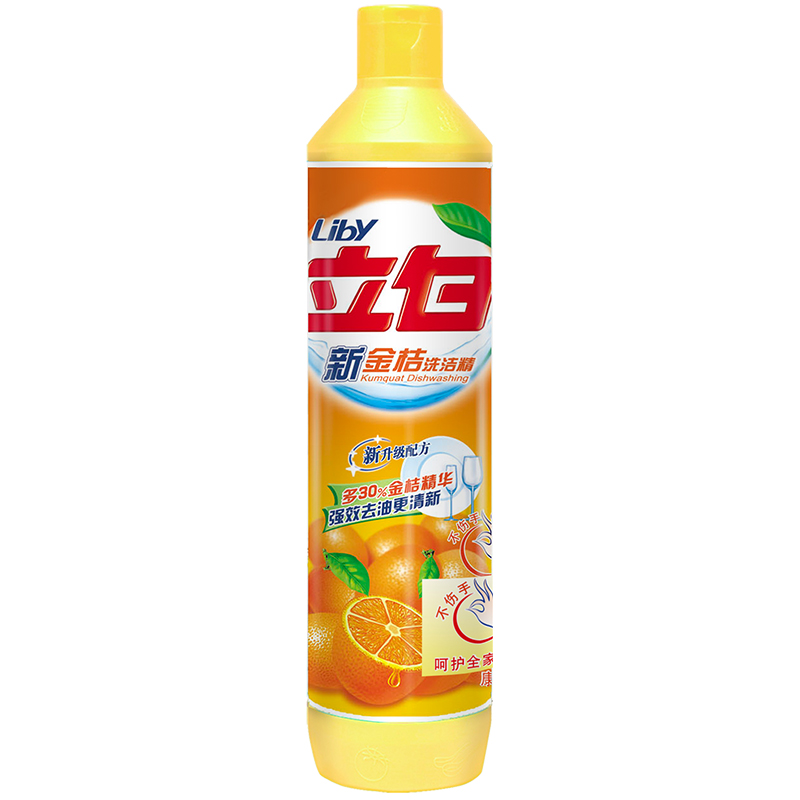 【天猫超市】立白洗洁精新金桔洗洁精408g瓶装去油不伤手
