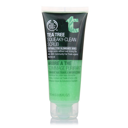 The Body Shop 茶树控油去黑头洁面磨砂膏100ml 去黑头/去角质