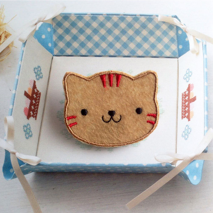Embroidery Korean New Style Cute Kitten Creative Fashion Cloth Patches Clothes Patches Ironable Patches Small