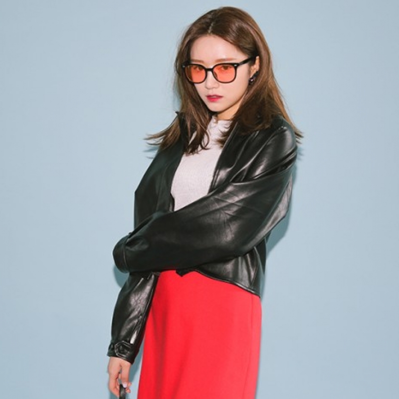 韩国stylenanda官方正品 个性翻领短夹克-黑色