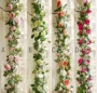Mô phỏng mây ống hoa nho nhựa nho treo hoa điều hòa không khí ống trang trí trong nhà hoa giả hoa - Hoa nhân tạo / Cây / Trái cây đào đông đỏ giả