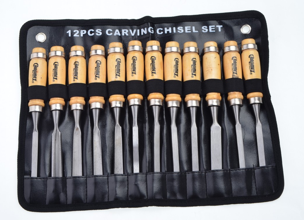 Wood carving tools 12-piece set woodworking chisel carving chisel carving chisel root carving knife wood carving knife special offer
