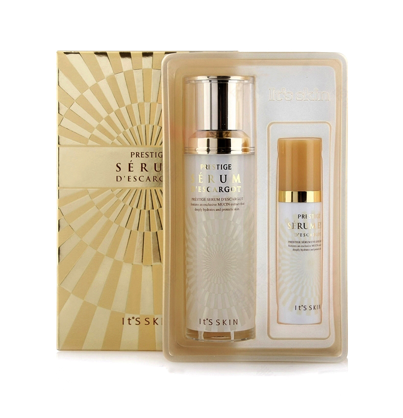 It's skin伊思蜗牛面部精华40ml+眼霜15ml 套装 补水保湿去黄