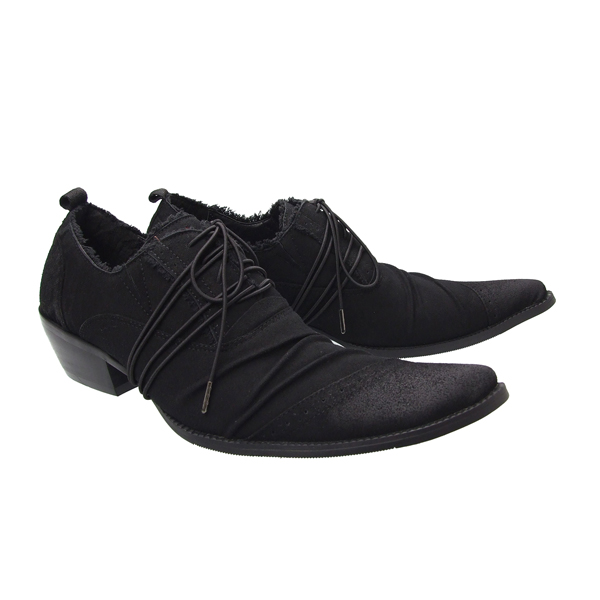 New British pointed toe high-heeled men's shoes British trend heightening men's shoes Korean version of business casual men's shoes hairdresser's shoes