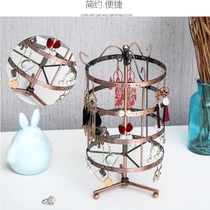 Creative ear ring rack jewelry display rack jewelry box rotating shelf hanging earrings earrings necklace home storage