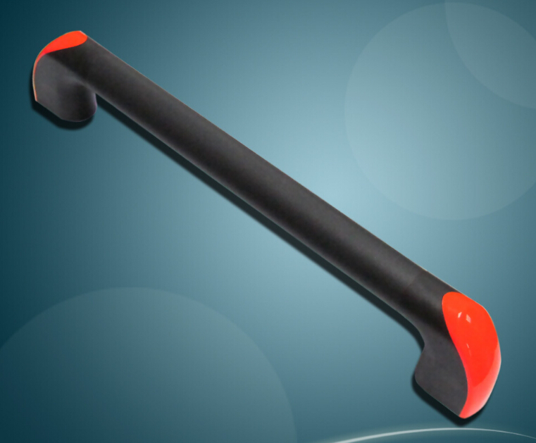 Round tube large handle Hollow aluminum tube handle Aluminum tube with plastic seat hole distance 400 large handle