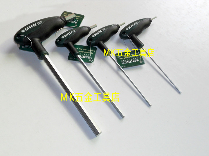 Original Fashion World Da SATA Tool T Type Inner Hexagon Wrench Rubber Handle (Old paragraph) 4mm (83308)