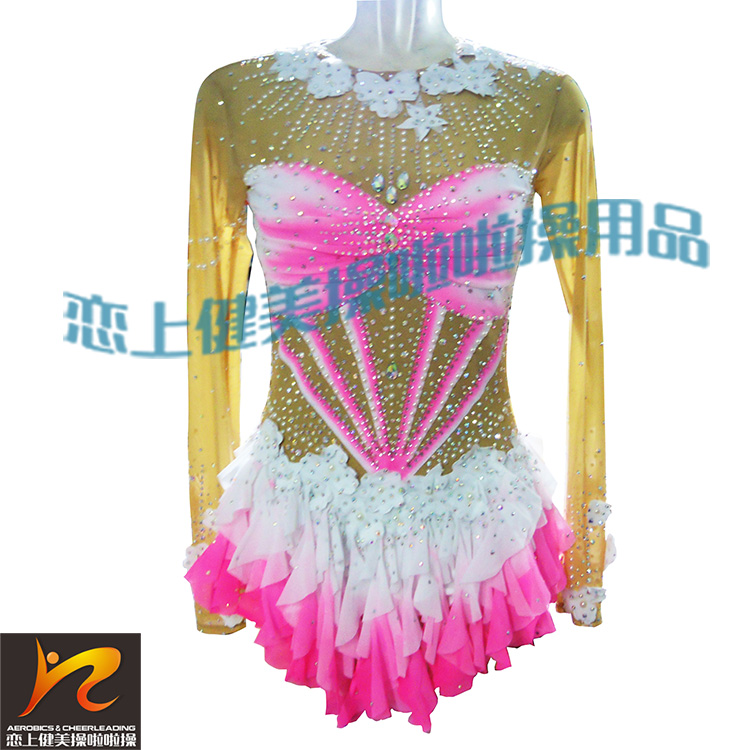 High quality rhythmic gymnastics clothing one piece cheerleading clothing professional rhythmic gymnastics competition clothing artistic sports performance clothing