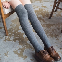 Knee socks Childrens pure cotton socks Japanese high-end stockings stockings non-slip Korean socks hem socks