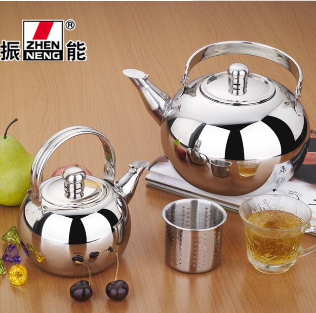 Zhencan Little woman with griddle Kettle 304 Stainless Steel Bubble Teapot Burn Kettle induction stove Gas generic