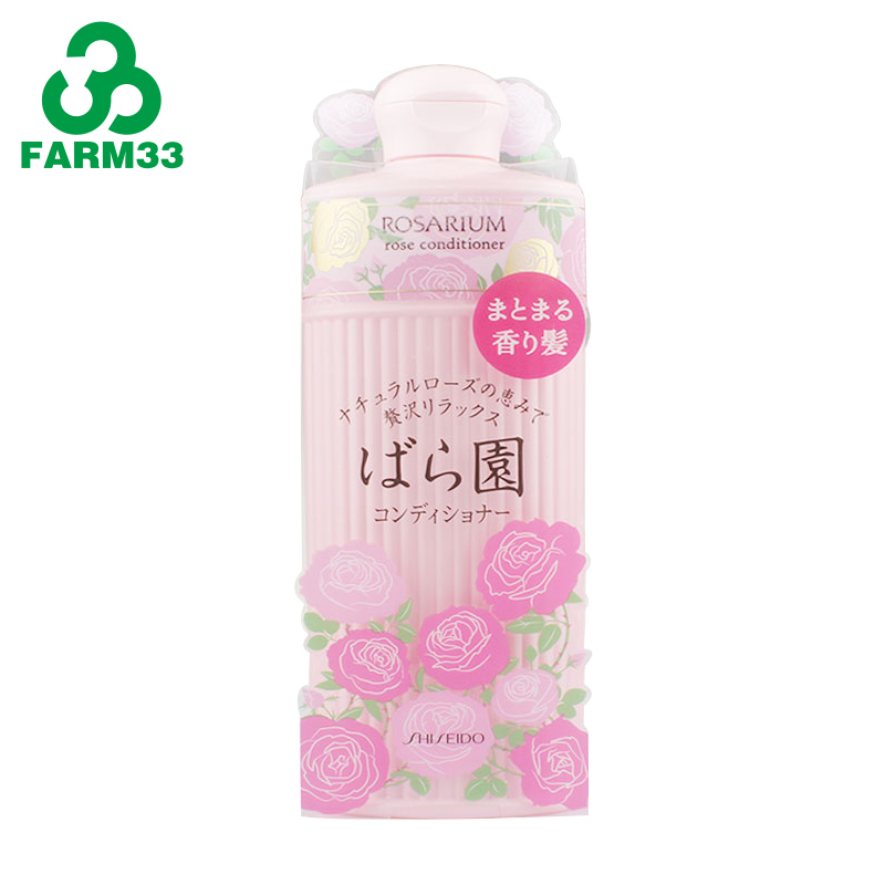 进口保税 日本资生堂玫瑰园天然玫瑰香 护发素 300ml