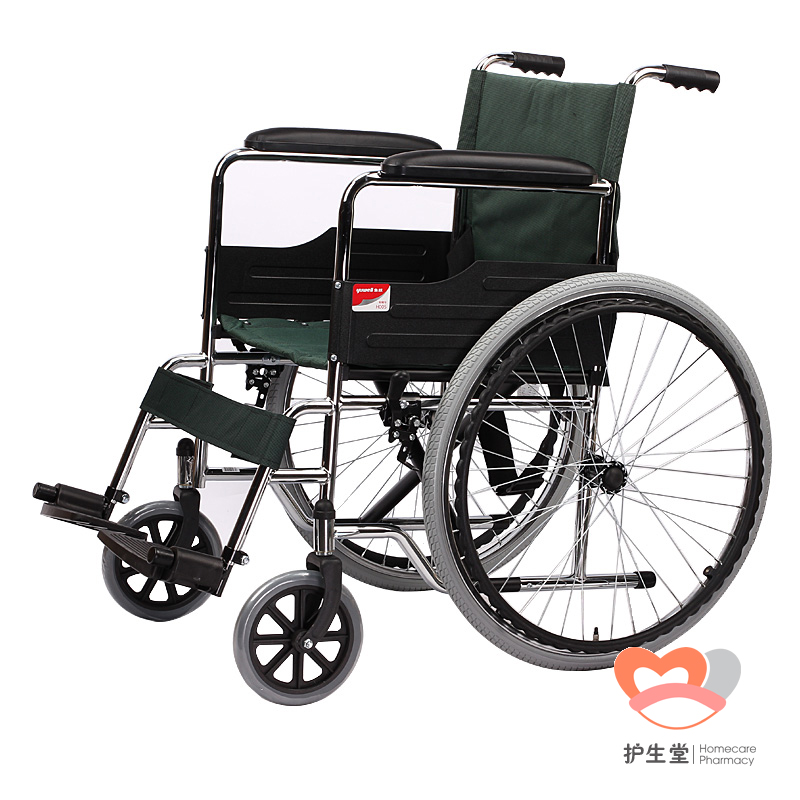 鱼跃轮椅H005折叠轻便 便携代步车 老年老人轮椅车