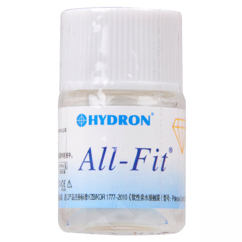 海昌隐形眼镜年抛1片装 allfit高清晰 all-fit高度数近视  so