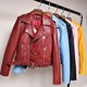 2020 new spring, autumn and winter pu small leather jacket women's short student motorcycle jacket slim fit and short