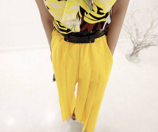 Korean modern European and American style leather rivet splicing all-match girdle fashion wide belt 2 colors