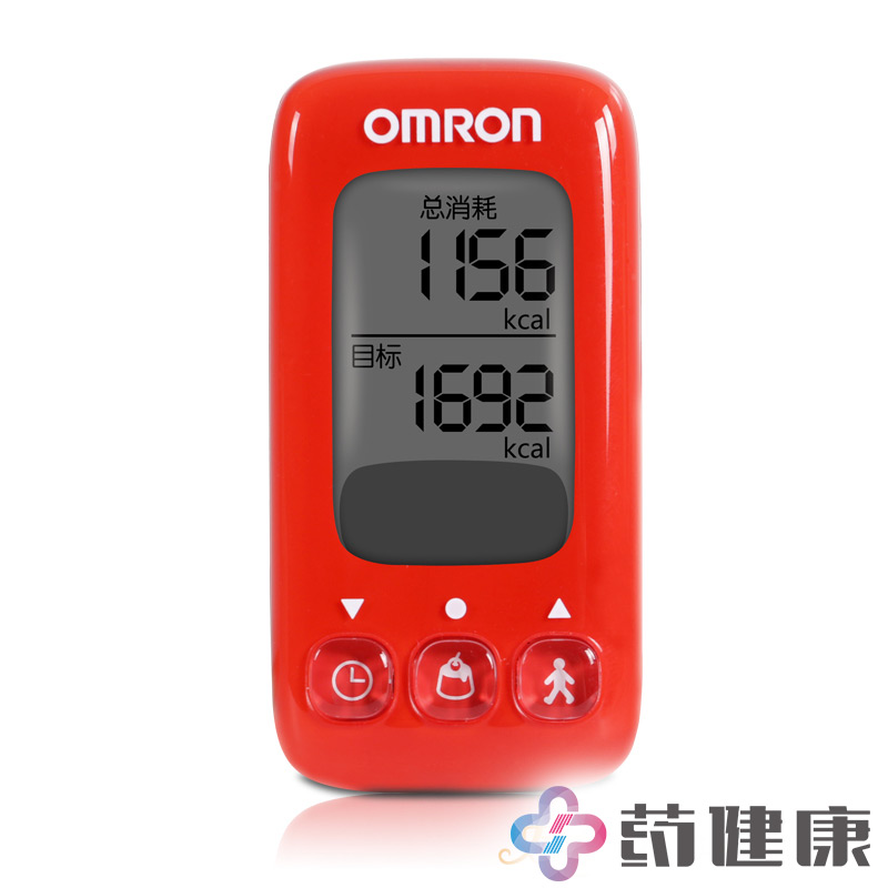 欧姆龙卡路里计HJA-310女生瘦身减肥运动跑步计步3D卡路里消耗器