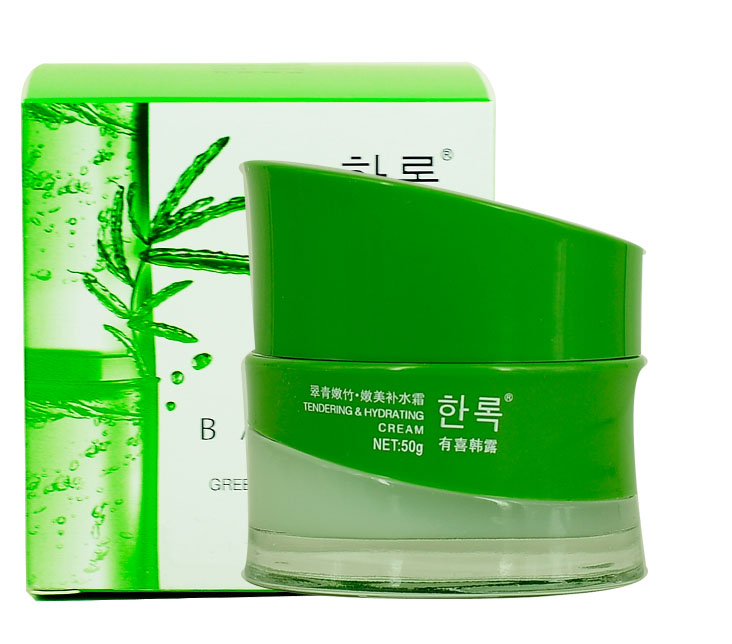 韩露翠青嫩竹 嫩美补水霜50g补水保湿去干燥护肤面霜