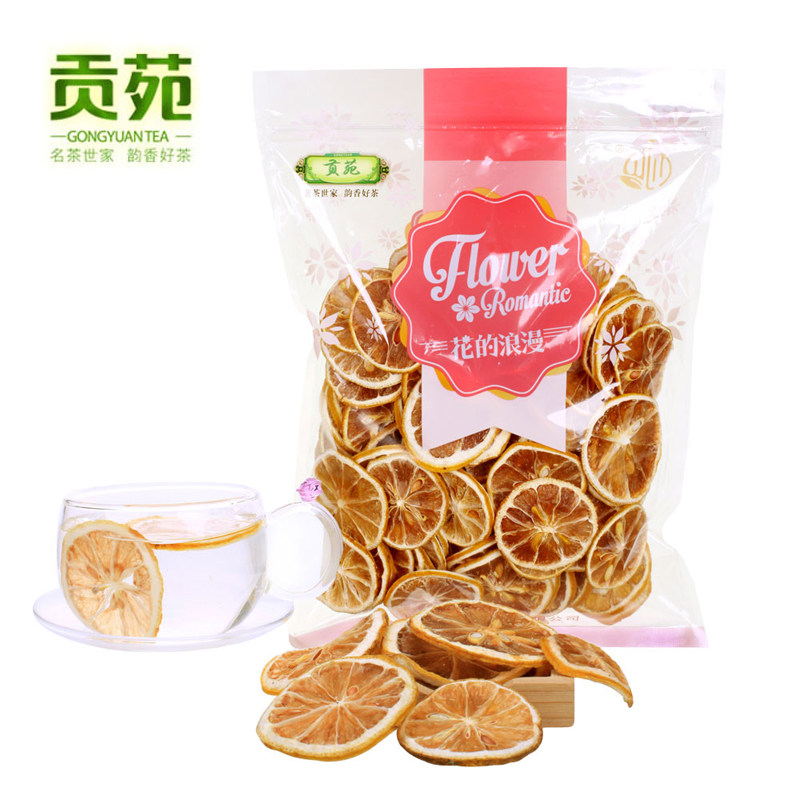 【天猫超市】贡苑 柠檬片102g/袋 花草茶 柠檬干 柠檬茶