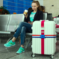 Замок кодовый 行李箱密码锁打包带旅行箱一字捆绑带捆箱带密码锁行李带旅行用品