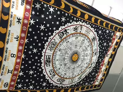 Color atmosphere 12 Star Palace constellation Super dazzling tablecloth European and American original single hanging ornaments
