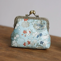 Túi xách Dumbhand Bản gốc và gió hoa thổ cẩm damask sườn xám ly hợp túi retro miệng vàng đồng xu ví nhỏ ví 