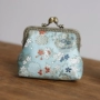 Túi xách Dumbhand Bản gốc và gió hoa thổ cẩm damask sườn xám ly hợp túi retro miệng vàng đồng xu ví nhỏ ví 