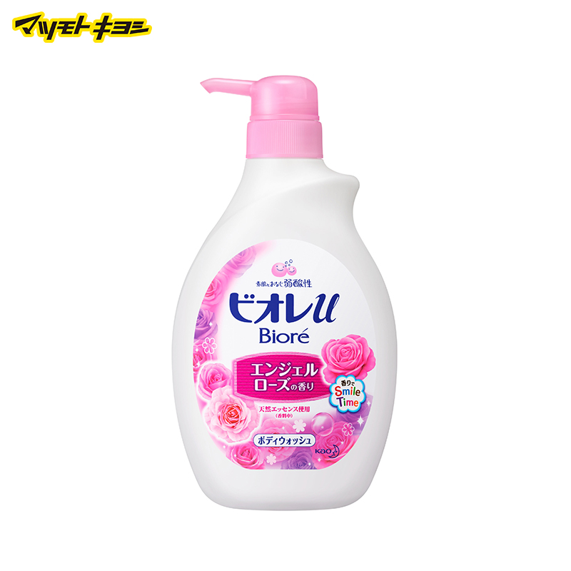 日本松本清 日本直邮 碧柔天使玫瑰香沐浴露530ml