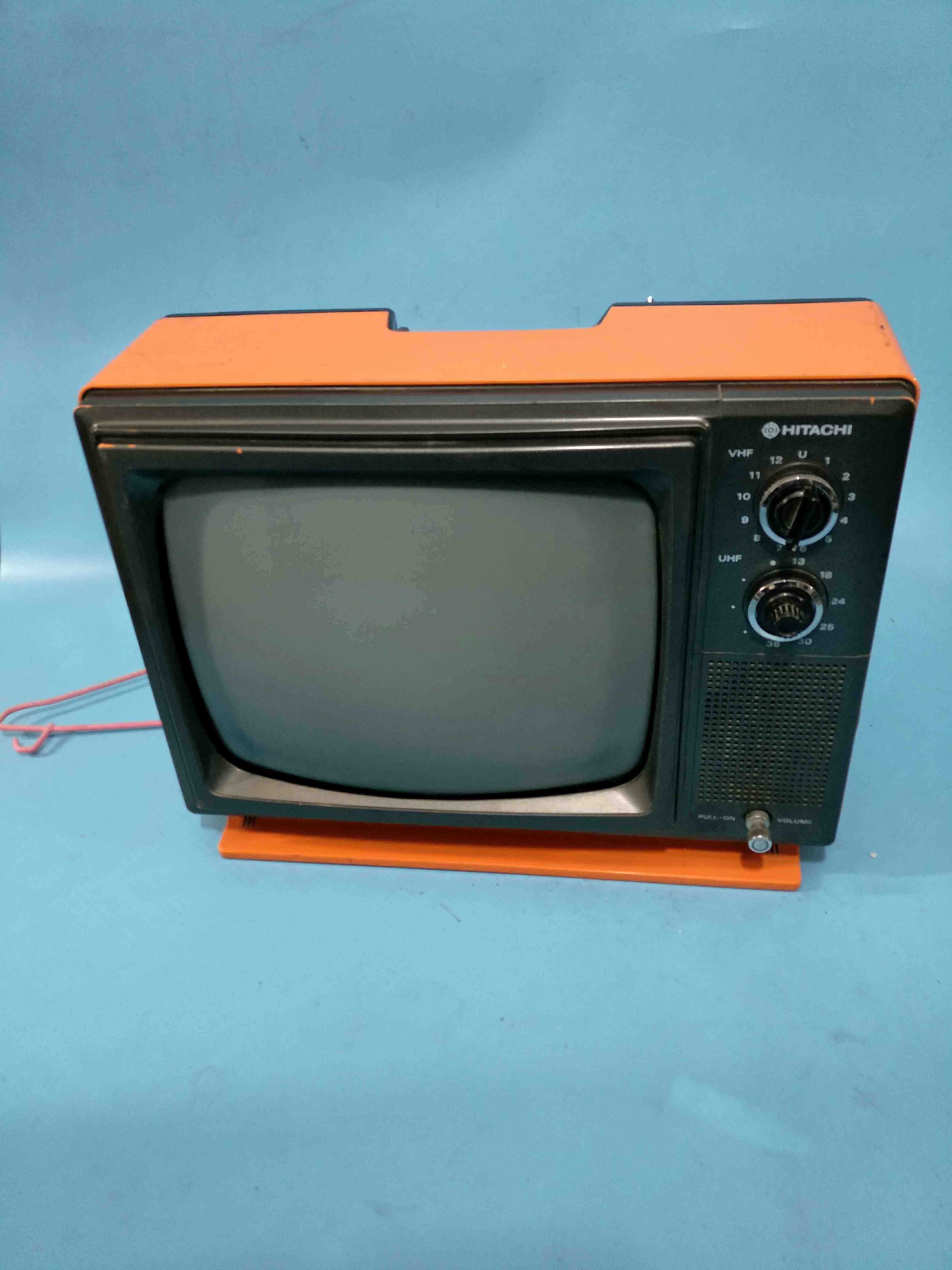 70-80's vintage 12-inch brand black and white TV