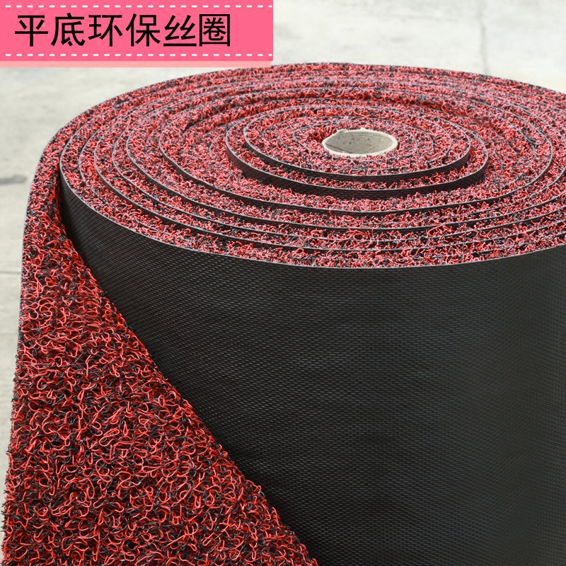 Flat bottom silk ring foot pad can be cut car foot pad full surround pad in the mat general easy to clean waterproof non-slip and resistant to dirt