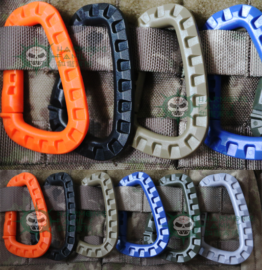 ITW Ghillie Tex TAC Link Lightweight Medium Tactical Hanging Buckle External Large D-buckle Carabiner