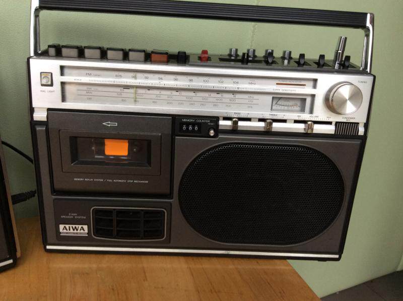 Intact European version 70-80s Japan Aihua AIWA single card old-fashioned tape recorder imported from Japan