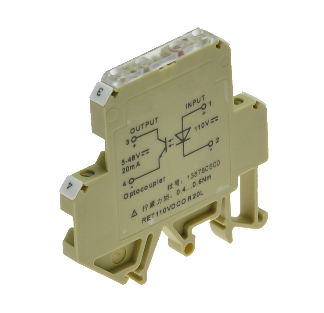 Optocoupler module ultra-thin guide 24V DC input 48-220V output replaces Weidmi DKO series