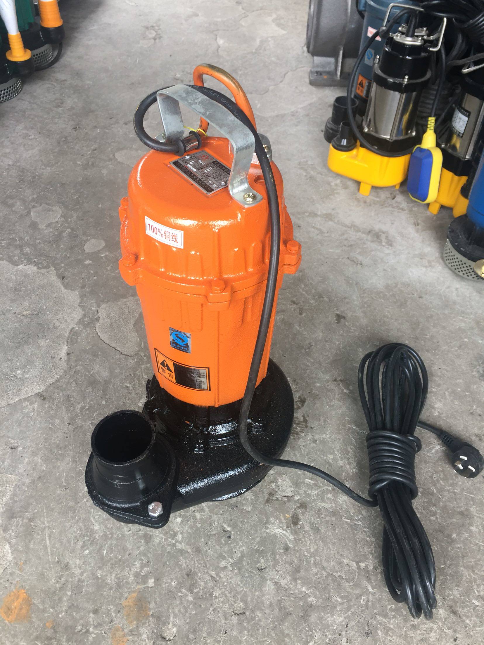 上海浪湾潜水污水泵泵0.75/1.5/2.2kw 单相抽水泵清水泵QDX/WQ