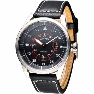 台湾官网直邮进口CITIZEN Eco-Drive  大航海家时尚潮流男表-黑面