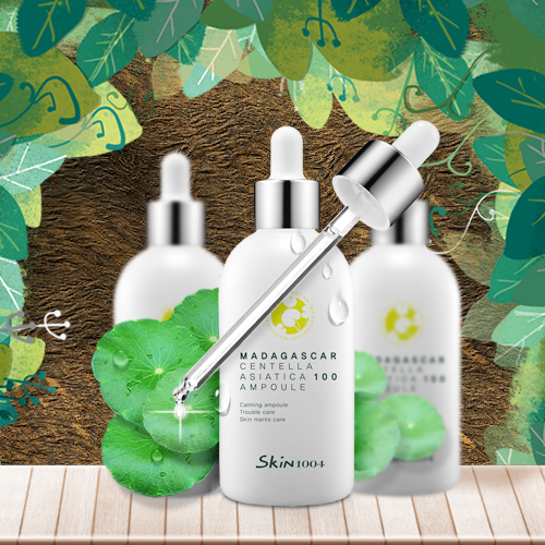 skin1004韩国正品积雪草面部精华底液爽肤水补水保湿收缩毛孔弹力