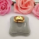 Euro Coin Gold Glossy Ring Phiên bản rộng Mô phỏng Sanding Gold Starry Ring Độc quyền Trang sức nam mở Điều chỉnh Nhẫn